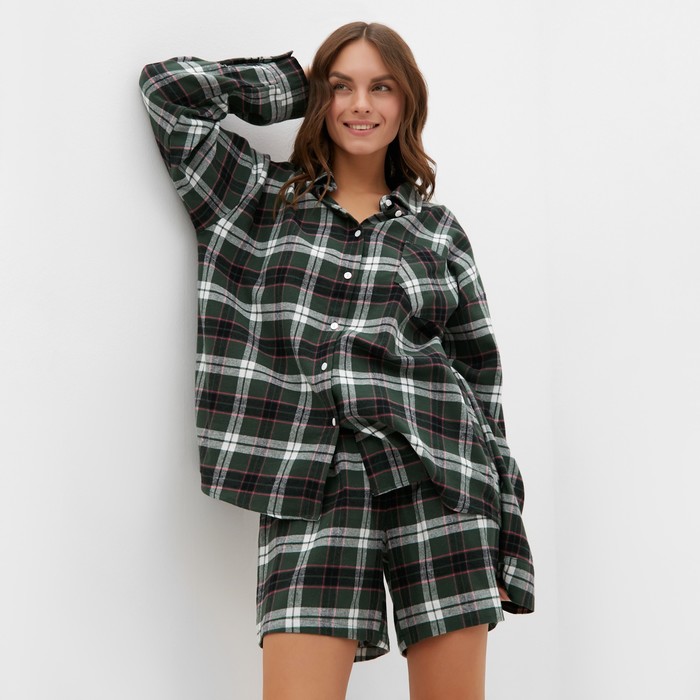 

Пижама женская KAFTAN Скотланд зеленая 44 RU, Зеленый, Скотланд