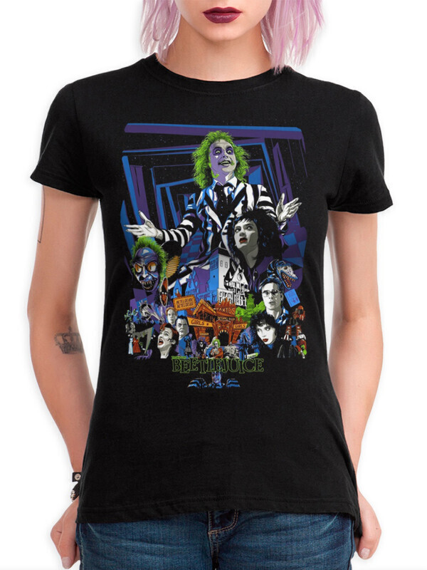 

Футболка женская Dream Shirts Битлджус Женская 10010571 черная XS, Битлджус Женская 10010571