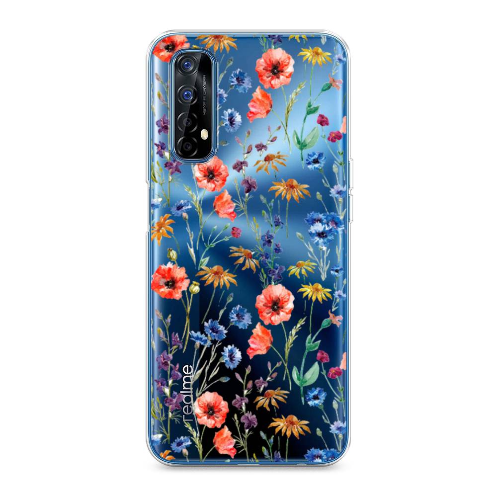 

Чехол Awog "Маки и васильки фон" для Realme 7, 254150-8