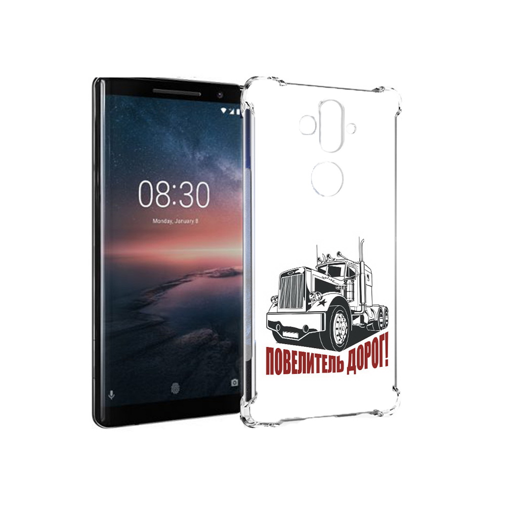

Чехол MyPads Tocco для Nokia 8 Sirocco повелитель дорог (PT101581.91.547), Прозрачный, Tocco