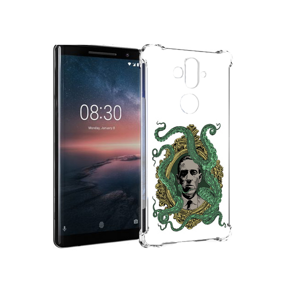 

Чехол MyPads Tocco для Nokia 8 Sirocco портрет с кракеном (PT101581.91.552), Прозрачный, Tocco