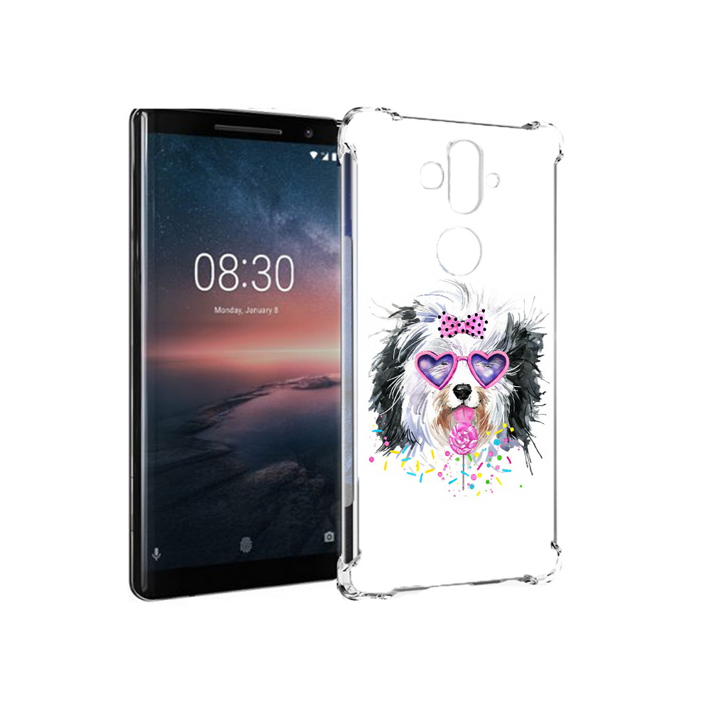 

Чехол MyPads Tocco для Nokia 8 Sirocco пушистик (PT101581.91.559), Прозрачный, Tocco