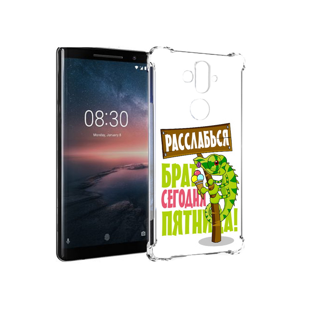 

Чехол MyPads Tocco для Nokia 8 Sirocco пятница (PT101581.91.562), Прозрачный, Tocco