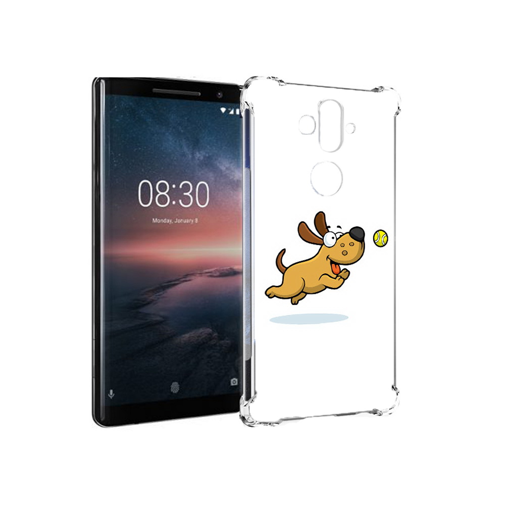 

Чехол MyPads Tocco для Nokia 8 Sirocco пёсик (PT101581.91.563), Прозрачный, Tocco