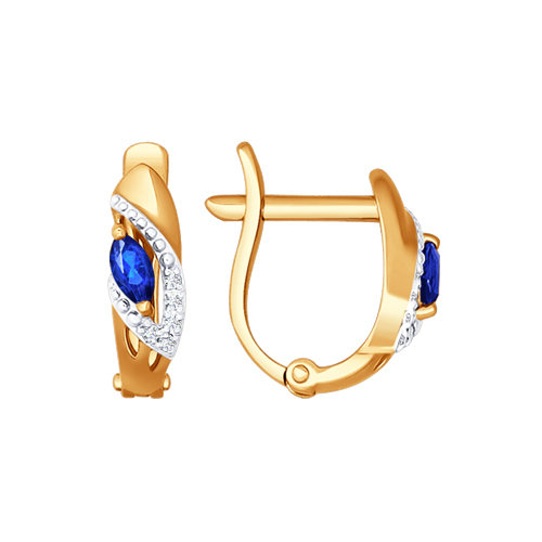 

Серьги из красного золота с бриллиантом Yahont 104249, 104249