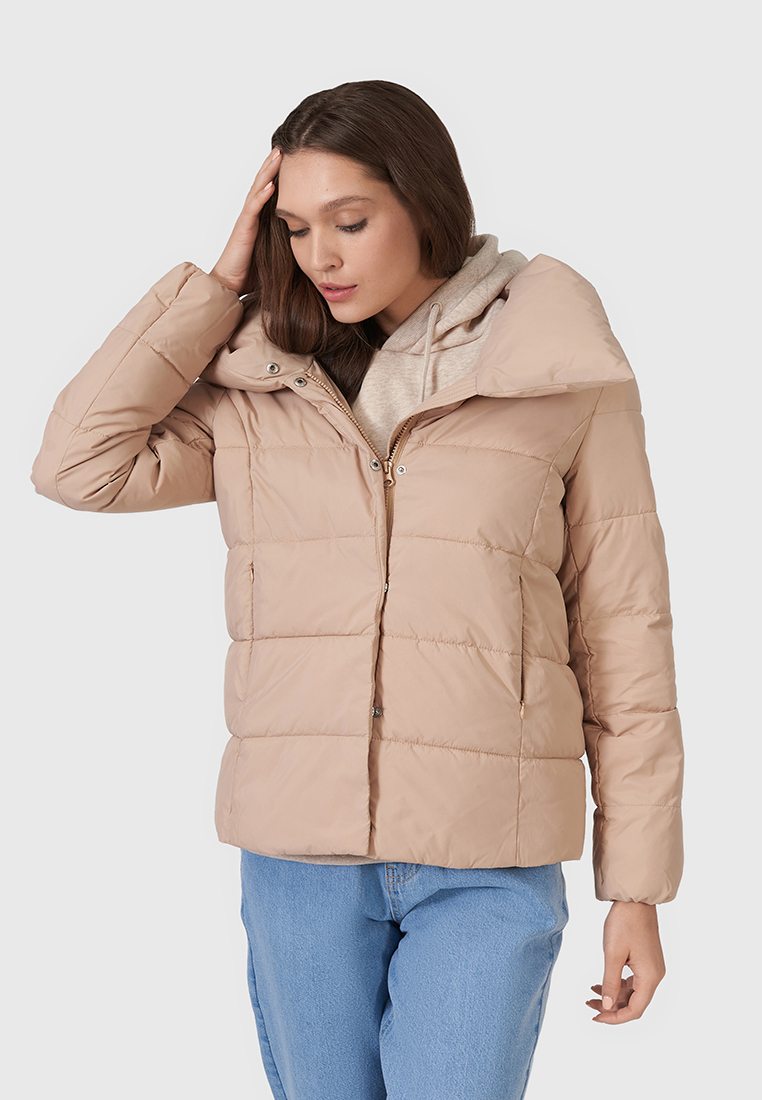

Куртка женская Modis M211W00043A250F76 бежевая 48, M211W00043