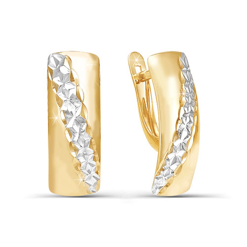 

Серьги из красного золота ЯХОНТ Золотой 106230, фианит, 106230
