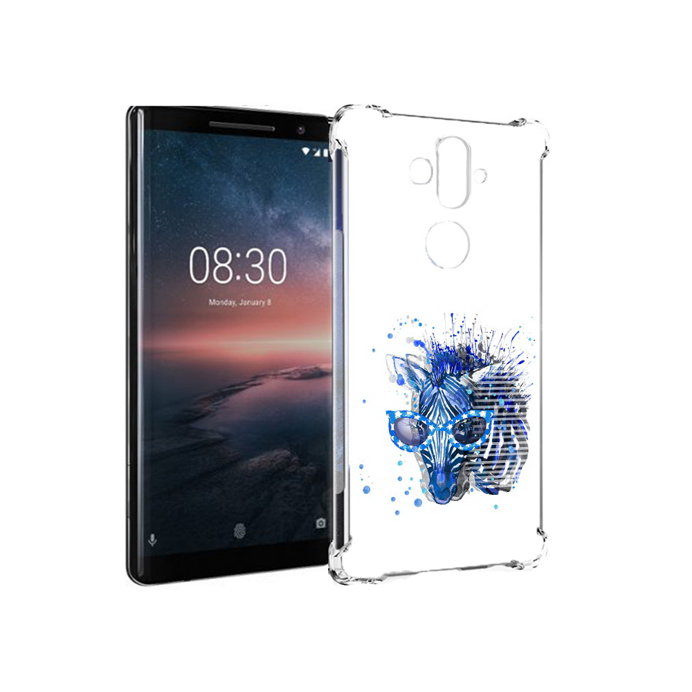 

Чехол MyPads Tocco для Nokia 8 Sirocco расплывчатая зебра (PT101581.91.577), Прозрачный, Tocco