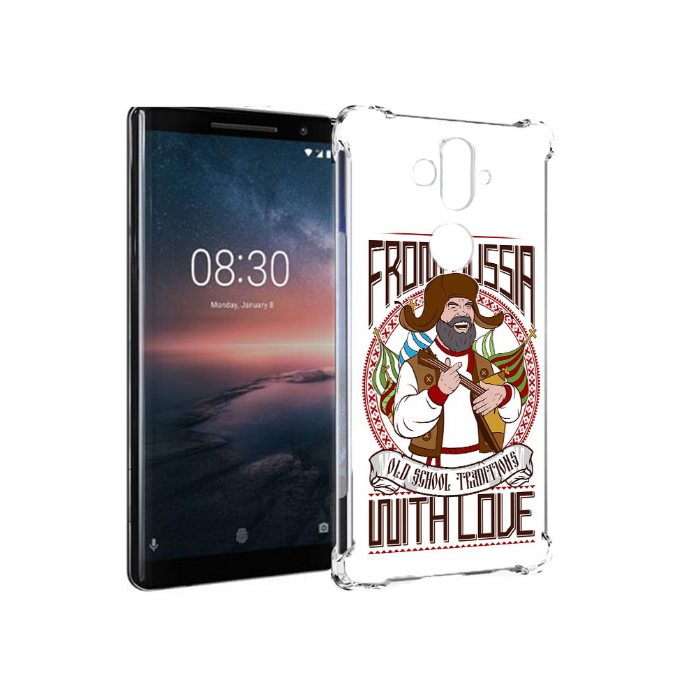 

Чехол MyPads Tocco для Nokia 8 Sirocco русский мужчина (PT101581.91.590), Прозрачный, Tocco