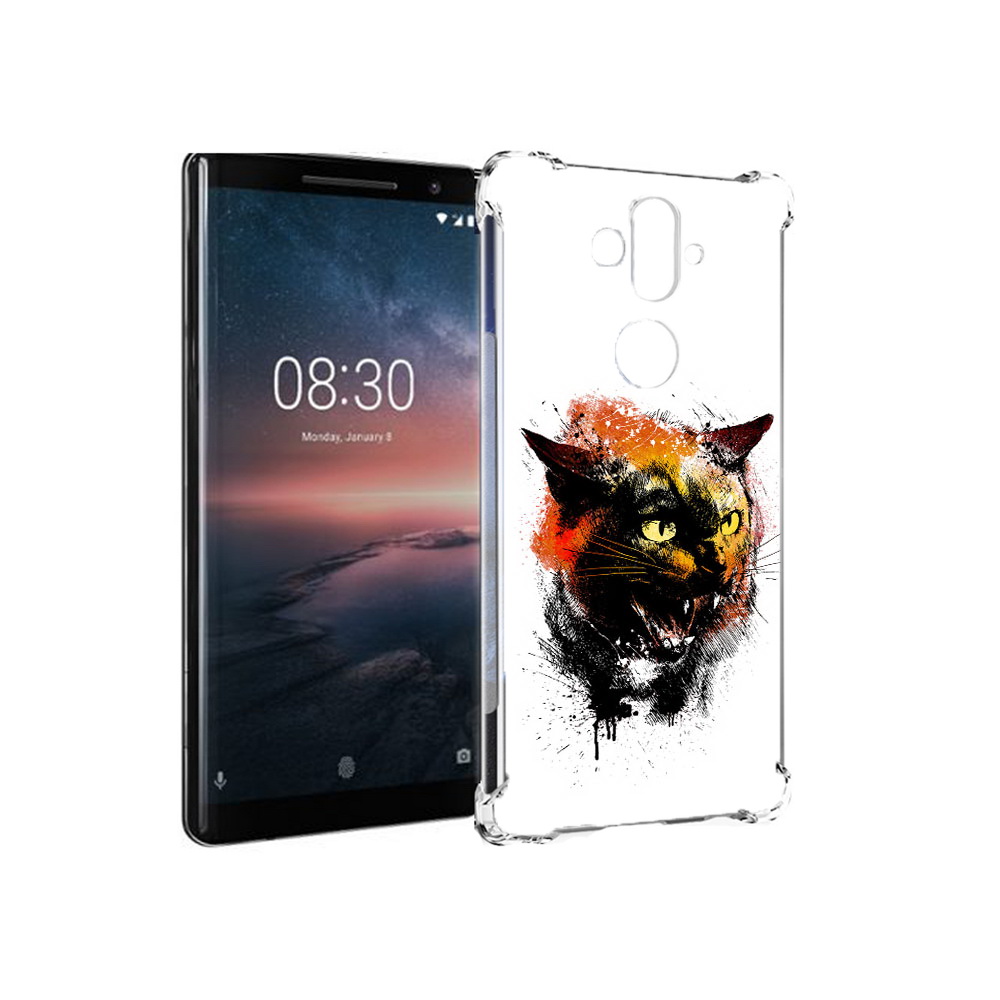 

Чехол MyPads Tocco для Nokia 8 Sirocco сиамский кот (PT101581.91.598), Прозрачный, Tocco