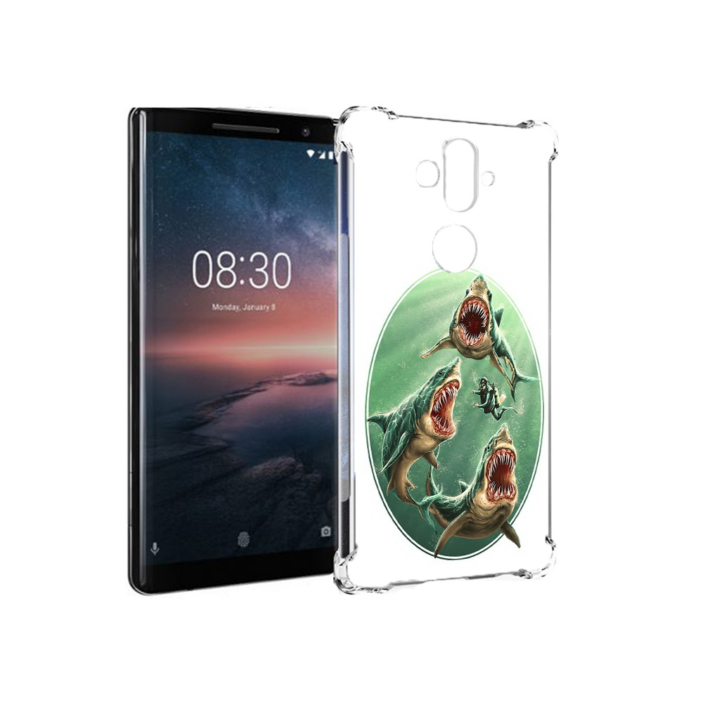 

Чехол MyPads Tocco для Nokia 8 Sirocco синяя бездна (PT101581.91.600), Прозрачный, Tocco