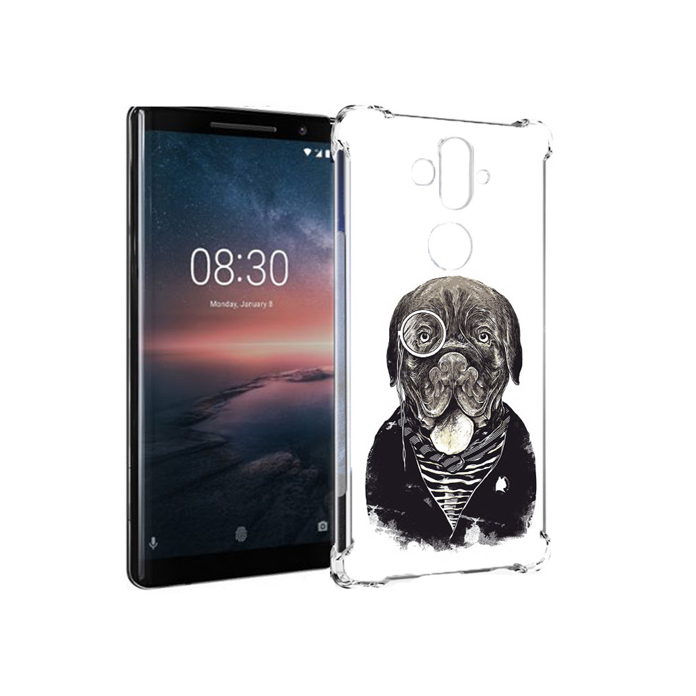 

Чехол MyPads Tocco для Nokia 8 Sirocco солидный песик (PT101581.91.615), Прозрачный, Tocco