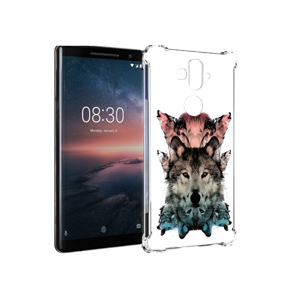 

Чехол MyPads Tocco для Nokia 8 Sirocco стая (PT101581.91.624), Прозрачный, Tocco