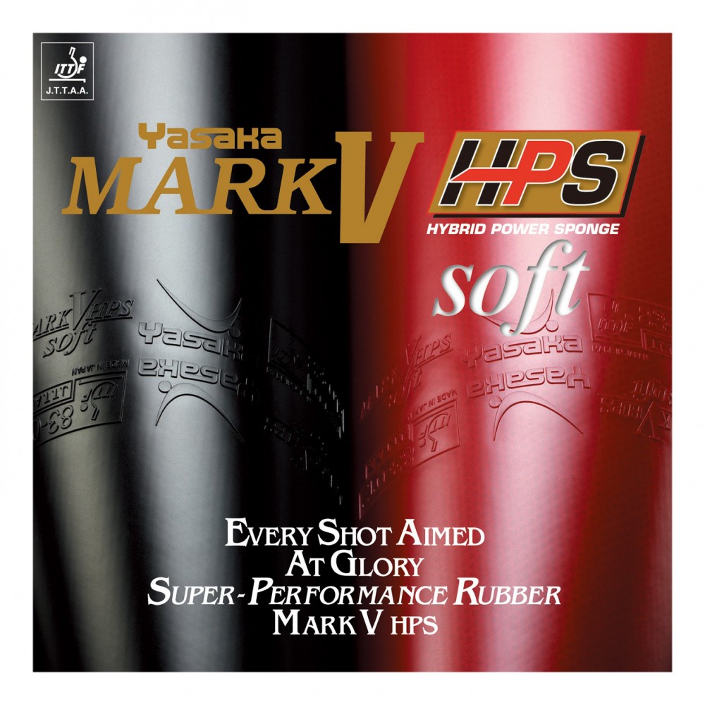 Накладка для настольного тенниса Yasaka Mark V 5 HPS Soft, Black, 2.0