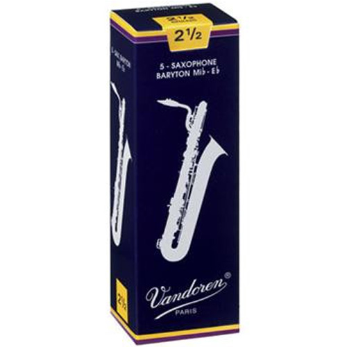 

Vandoren SR-2425 Traditional № 2,5 5 шт трости для саксофона баритон, SR-2425