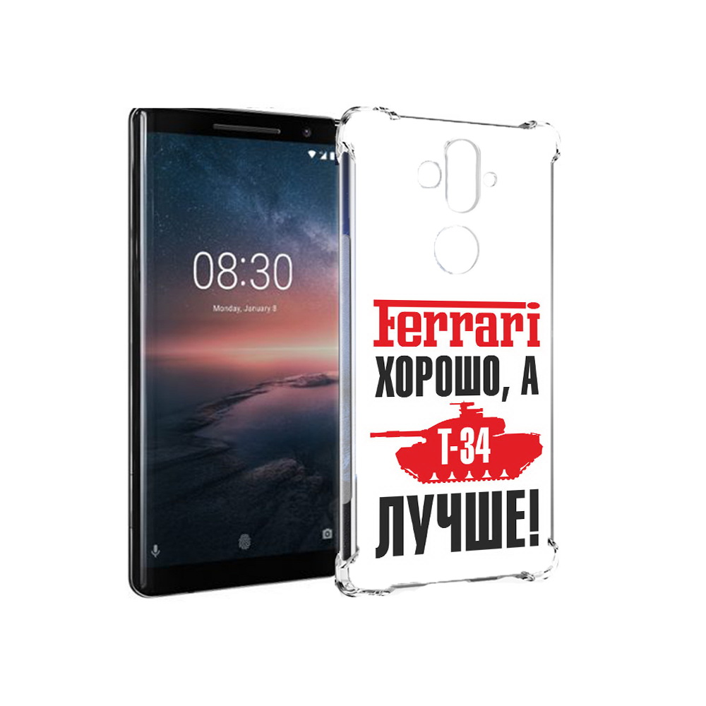 

Чехол MyPads Tocco для Nokia 8 Sirocco т 34 лучше (PT101581.91.635), Прозрачный, Tocco