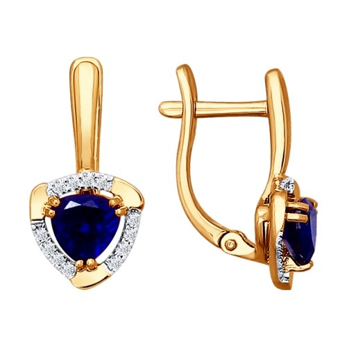 

Серьги из желтого золота с бриллиантом Yahont 112967, 112967