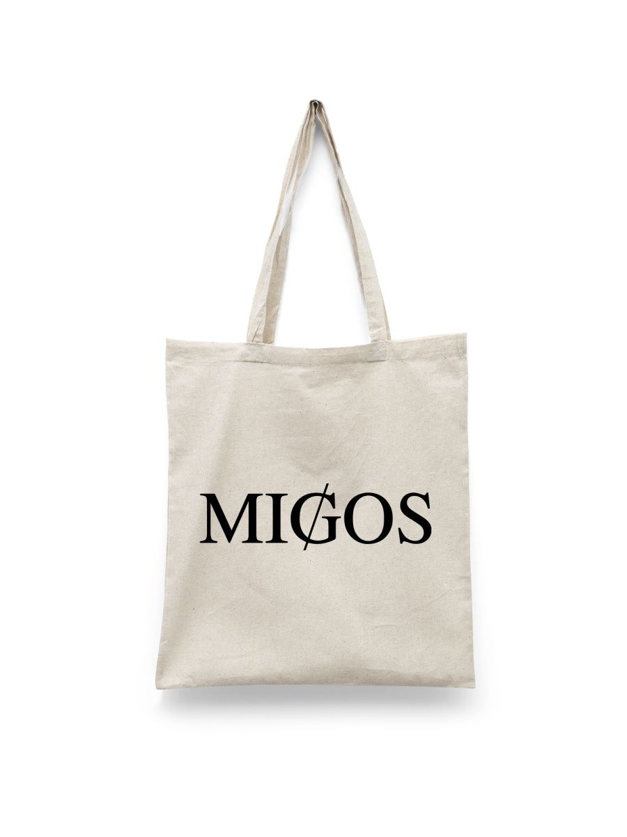 

Шоппер унисекс Каждому Своё Migos/Мигос/Takeoff/Quavo/Offset MGMG5, белый, Migos/Мигос/Takeoff/Quavo/Offset MGMG5