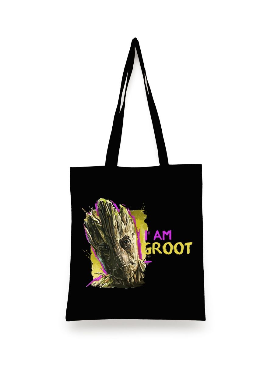 

Шоппер унисекс Каждому Своё Грут/Groot/Стражи Галактики MVGR6, черный, Грут/Groot/Стражи Галактики MVGR6