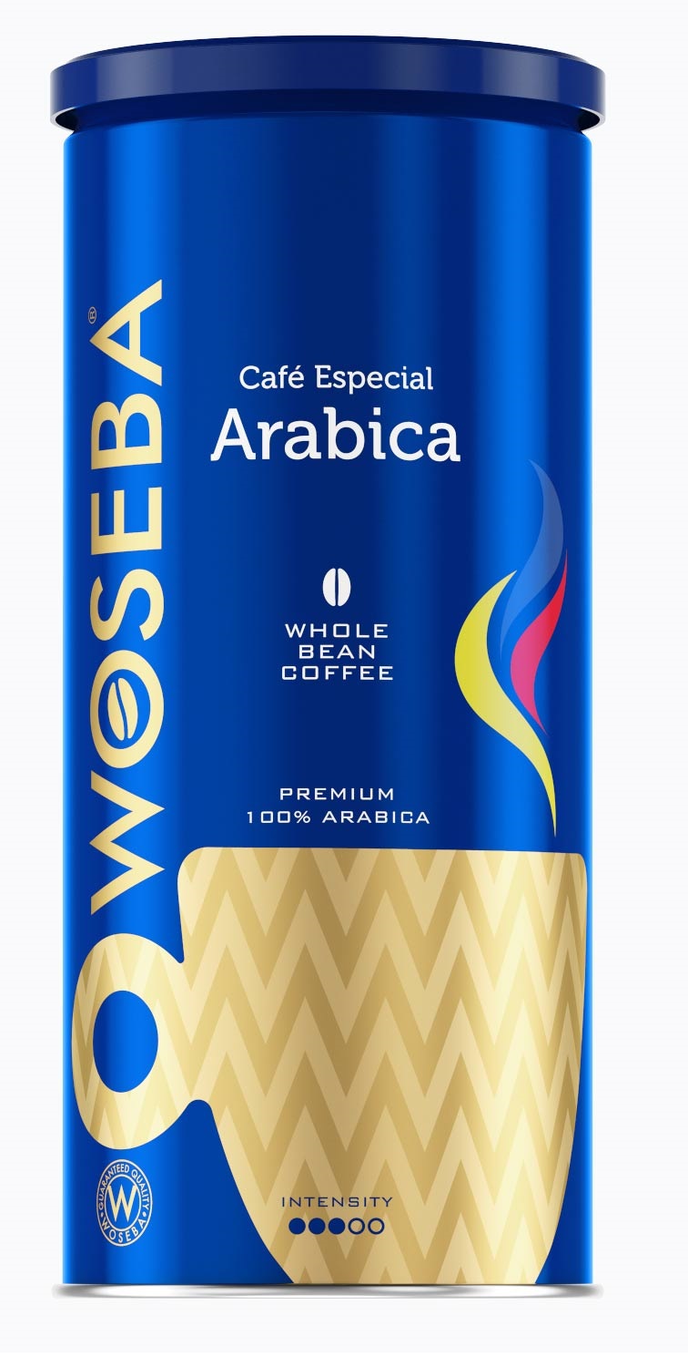 

Кофе в зернах WOSEBA CAFE ESPECIAL ARABICA жестяная банка 500г, ARABICA