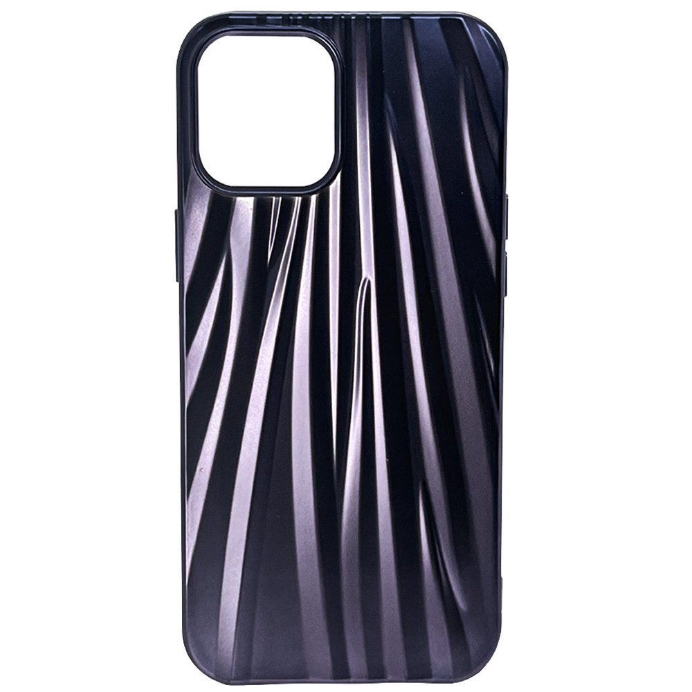 фото Силиконовый чехол igrape под металл для iphone 12 pro max, черный