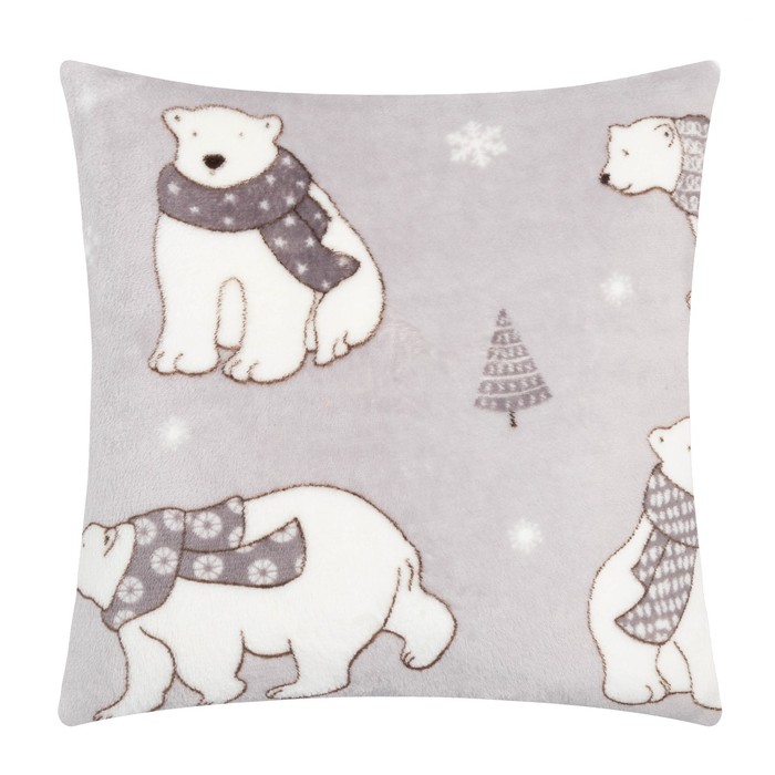 

Наволочка "Этель" Медведь, р-р 40х40 см, 100% п/э