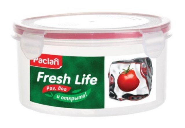 фото Контейнер paclan fresh life для пищевых продуктов круглый 1,2 л