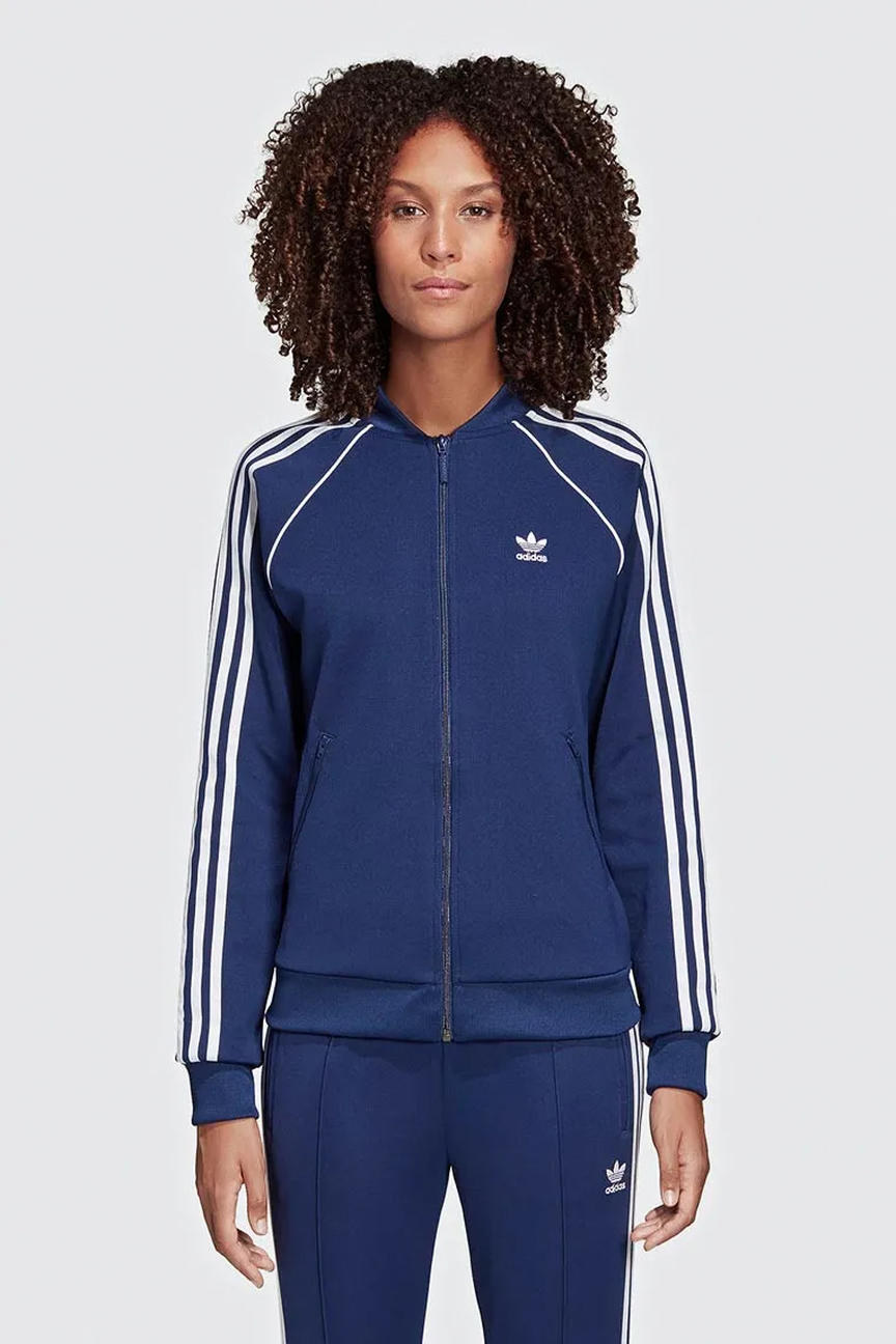

Толстовка женская Adidas DV2633 синяя 46 RU, DV2633