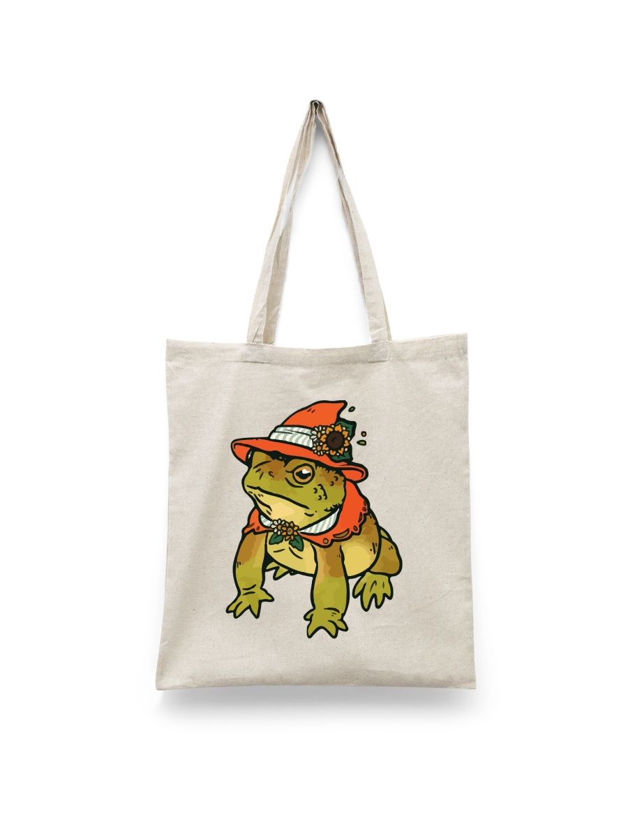 

Шоппер унисекс Каждому Своё Лягушка/Жаба/Frog JJLG10, белый, Лягушка/Жаба/Frog JJLG10