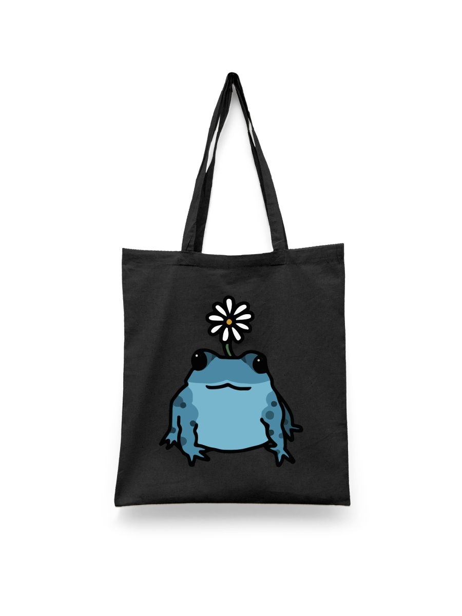 

Шоппер унисекс Каждому Своё Лягушка/Жаба/Frog JJLG12, черный, Лягушка/Жаба/Frog JJLG12