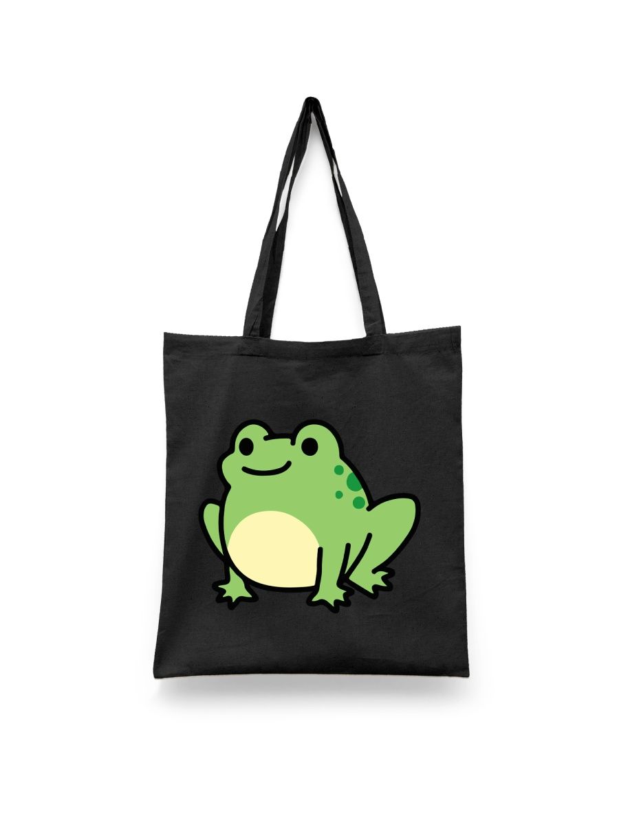 

Шоппер унисекс Каждому Своё Лягушка/Жаба/Frog JJLG17, черный, Лягушка/Жаба/Frog JJLG17