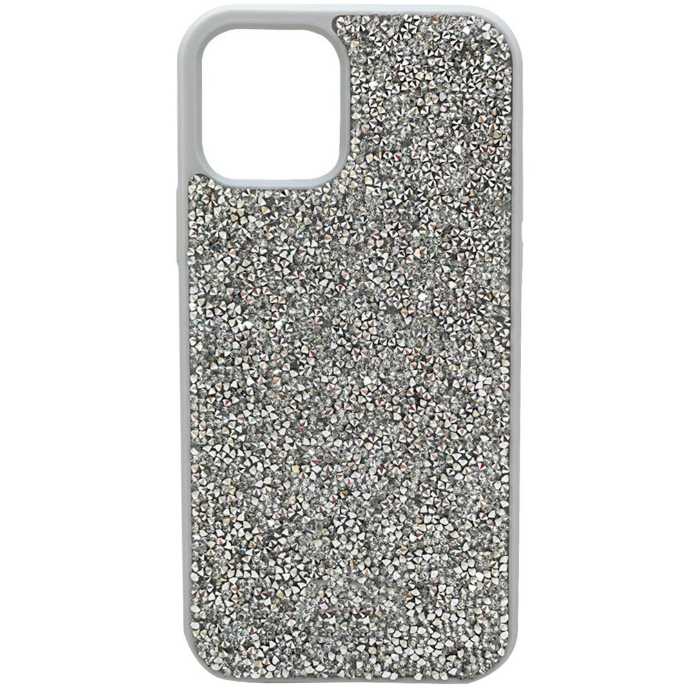 

Чехол iGrape со стразами для iPhone 12 Pro Max (Серебряный), Серый, Чехол
