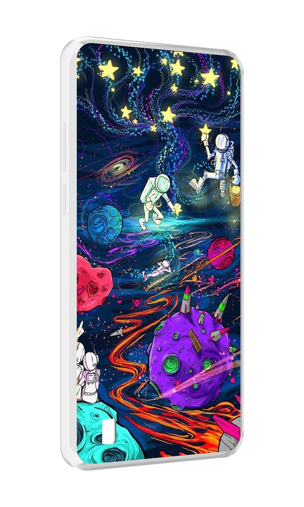 

Чехол MyPads красочный космос для Blackview A55, Прозрачный, Tocco