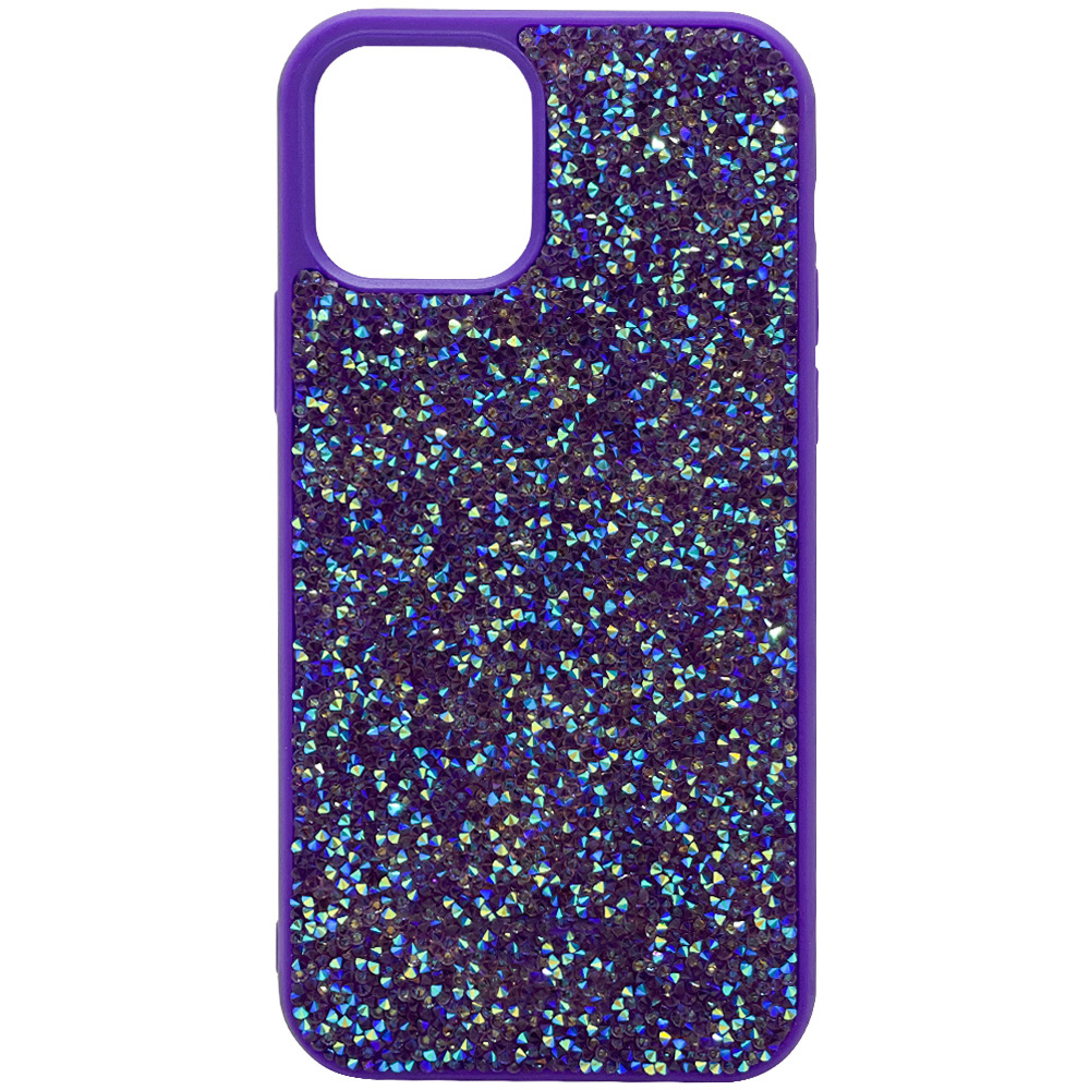 

Чехол iGrape со стразами для iPhone 12 Pro Max (Ультрафиолетовый), Фиолетовый, Чехол