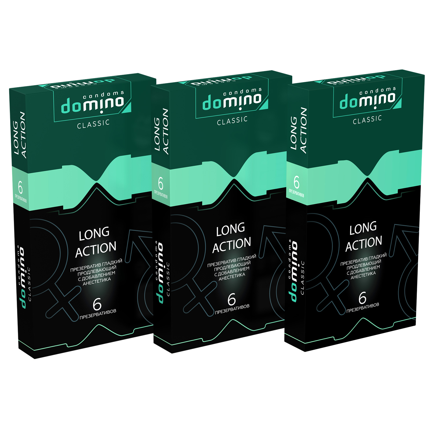 Купить Презервативы Domino Classic Long action 6 шт комплект из 3 пачек