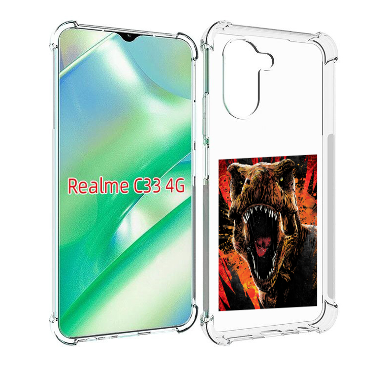 

Чехол MyPads Тиранозавр для Realme C33 4G, Прозрачный, Tocco