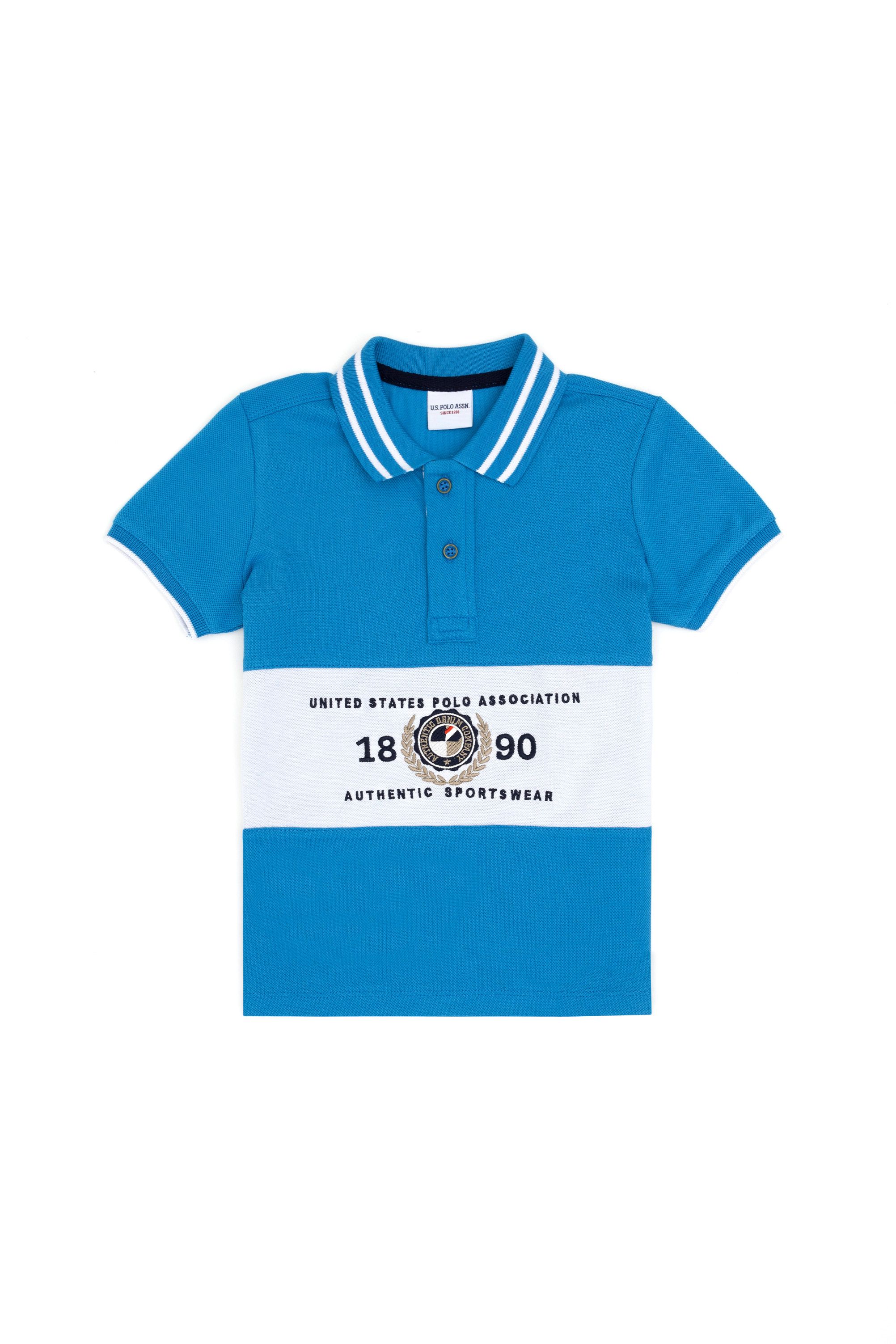 

Поло детское US Polo Assn G083SZ0110T, синий, 134, G083SZ0110T