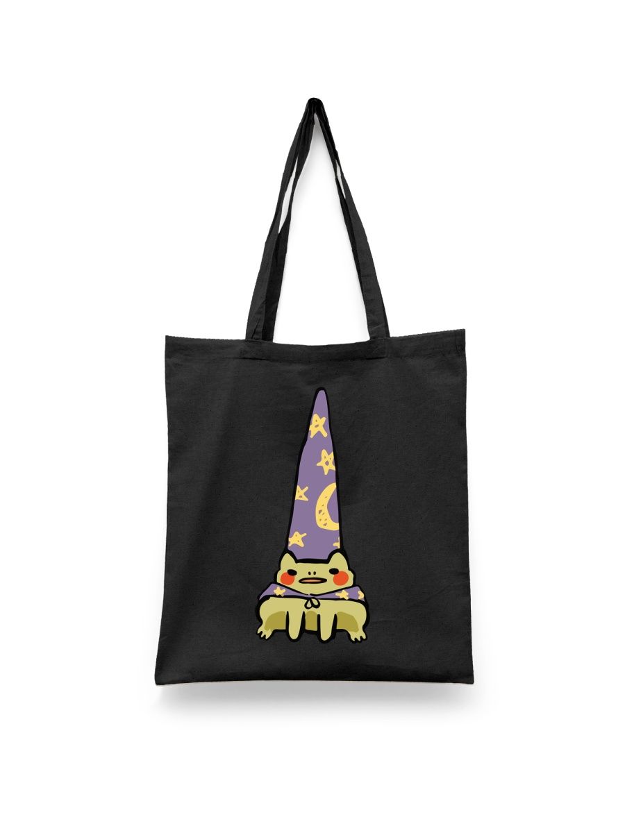 

Шоппер унисекс Каждому Своё Лягушка/Жаба/Frog JJLG21, черный, Лягушка/Жаба/Frog JJLG21