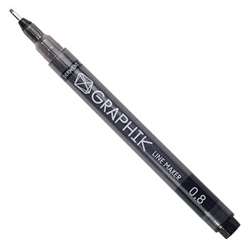 

Ручка капилярная Graphik Line Maker 0 8 черный