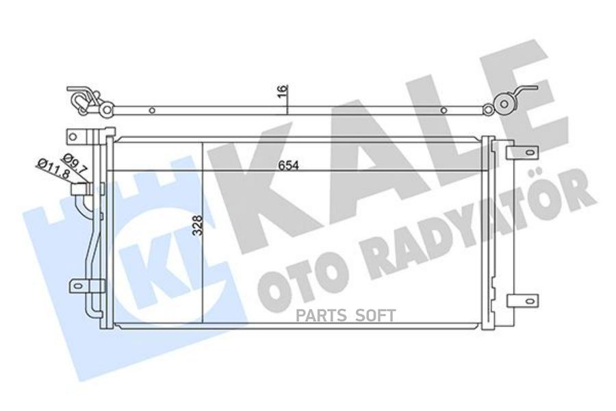 

KALE Радиатор кондиционера CHEVROLET CAPTIVA- OPEL ANTARA