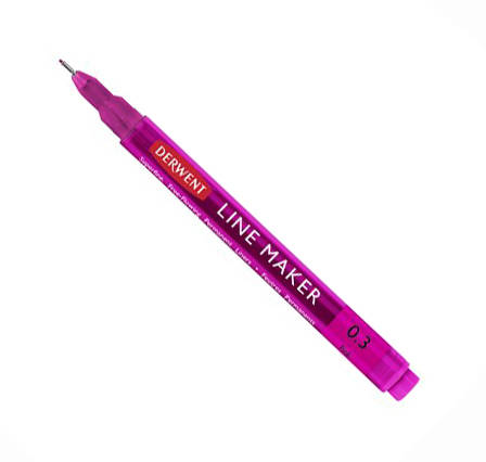 

Ручка капиллярная Graphik Line Maker 0 3 розовый