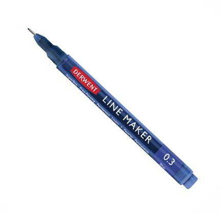 

Ручка капиллярная Graphik Line Maker 0 3 синий