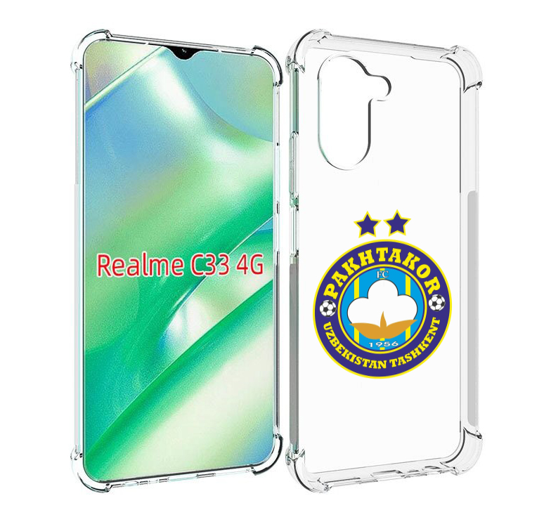 

Чехол MyPads Фк Пахтакор Pakhtakor мужской для Realme C33 4G, Прозрачный, Tocco