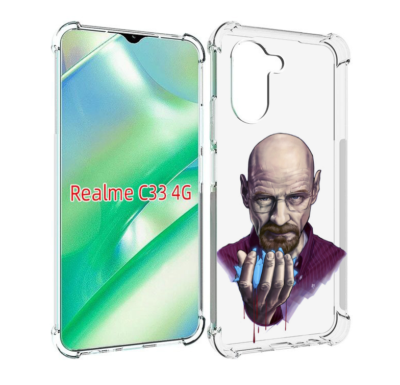 

Чехол MyPads Хайзенберг для Realme C33 4G, Прозрачный, Tocco