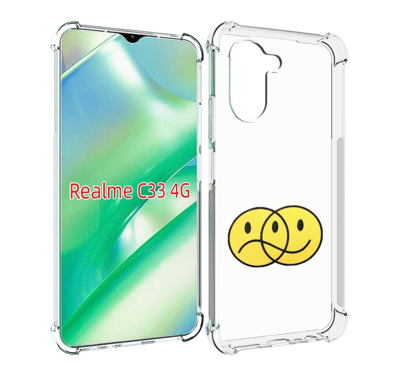 

Чехол MyPads Хиппи для Realme C33 4G, Прозрачный, Tocco