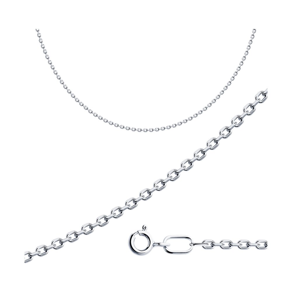 

Цепочка из серебра 50 см. Diamant 96-180-03060-1, 96-180-03060-1