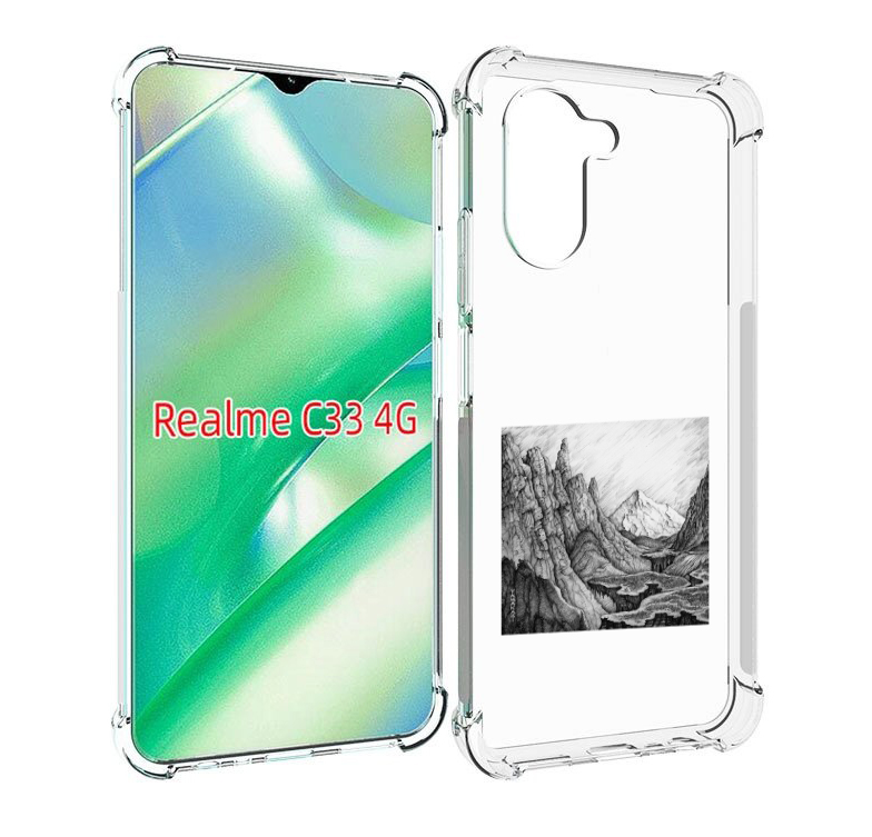 

Чехол MyPads Ямакаса Мияги и Энди Панда для Realme C33 4G, Прозрачный, Tocco