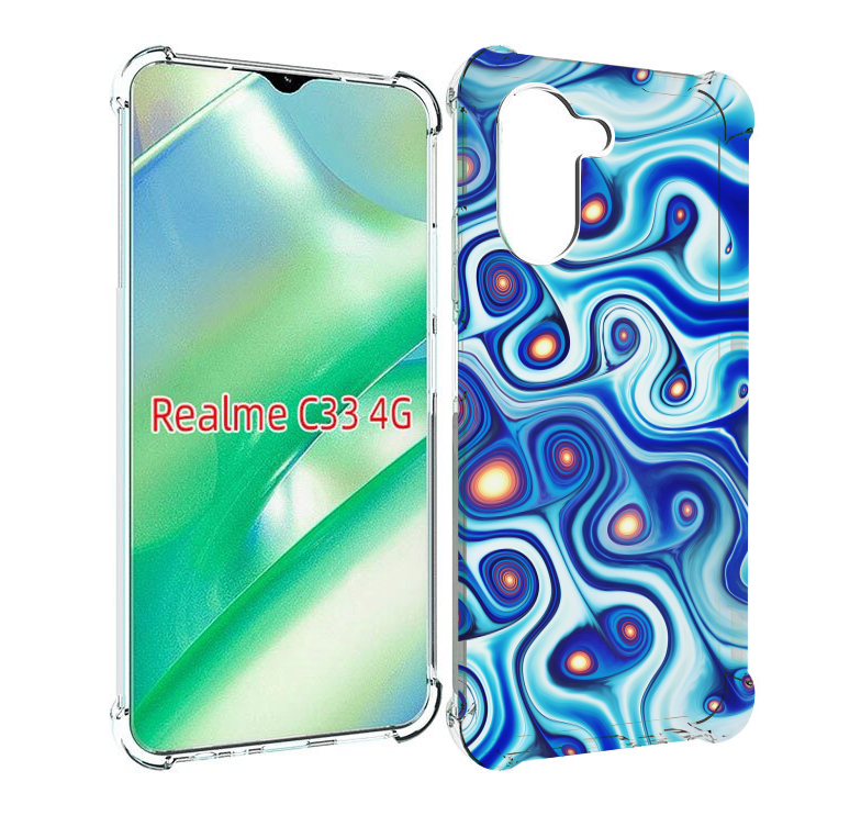 

Чехол MyPads абстрактная-текстура для Realme C33 4G, Прозрачный, Tocco