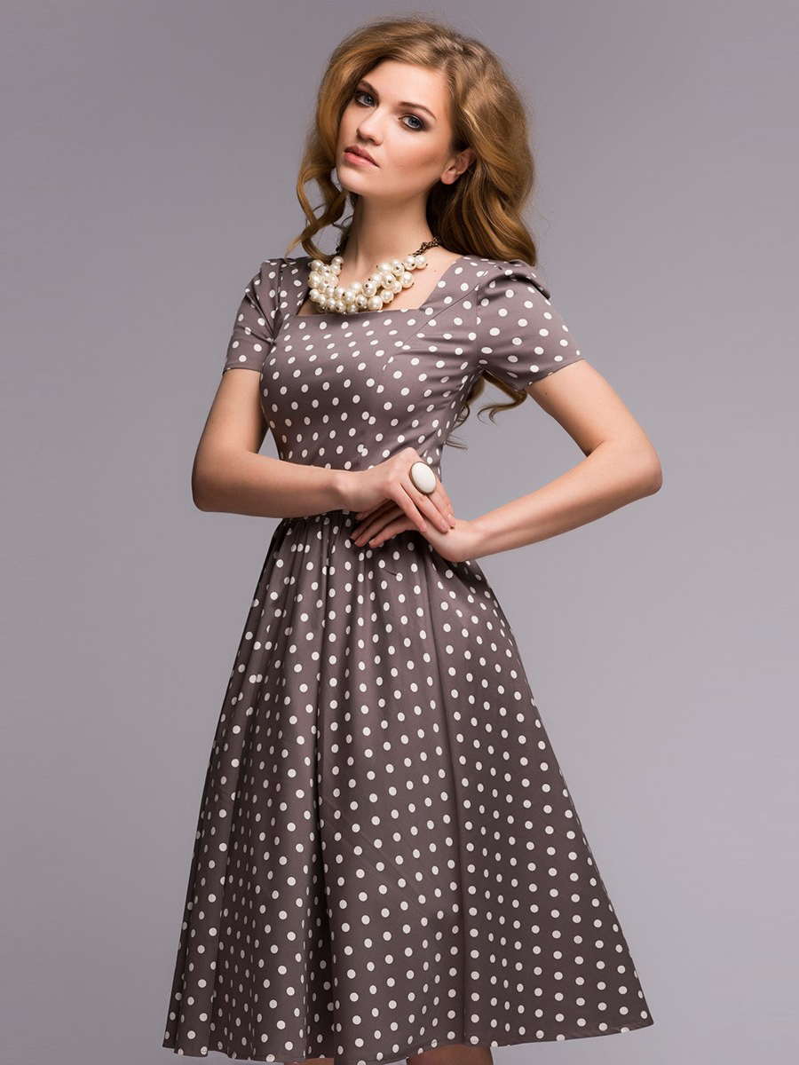 

Платье женское 1001dress DM00357BG бежевое 48
