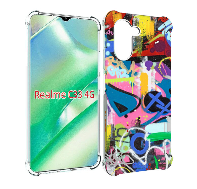 

Чехол MyPads абстракция-графити для Realme C33 4G, Прозрачный, Tocco